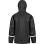 Result Prism PU waterproof jacket with reflective bands and recycled backing black