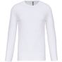 Kariban T-shirt col rond manches longues homme white