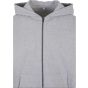 Build Your Brand 90's Zip Hoody Heather grey