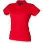 Henbury Ladies Coolplus Polo Shirt classic_red
