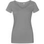 Xo by Promodoro Women´s V-Neck T-Shirt steel_grey