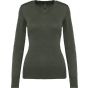 Kariban Pull col V femme green_marble_heather