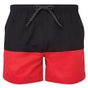 Asquith & Fox Short de bain uni black/red