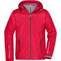 James&Nicholson Men´s 3-in-1-Jacket red/black