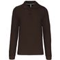 Kariban Polo manches longues homme chocolate