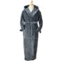 A&R Peignoir en velours avec capuche Robezz® Dark grey