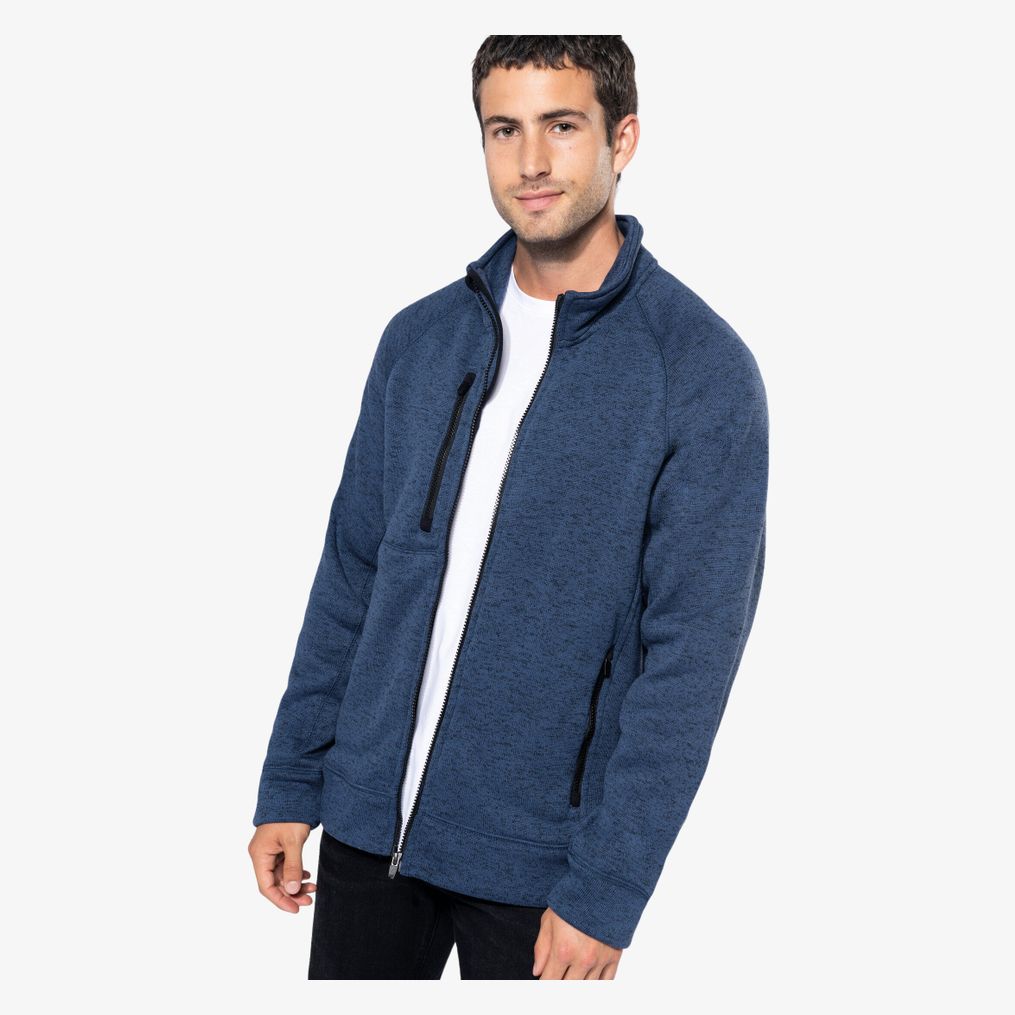 Veste zippée chinée homme kariban