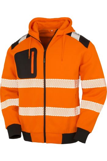 Image produit Recycled zipped safety hoody