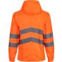 Regatta Men's Hi-Vis Pro Waterproof Reflective Packaway Work Jacket orange