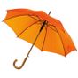 L-merch Automatic Umbrella With Wooden Handle Tango orange