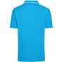 James&Nicholson Mens Polo turquoise/white