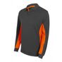 Velilla Polo bicolore manches longues grey/orange