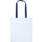 Nutshell Cabas en coton anses longues université white/royal