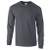 Gildan Adult T-Shirt Ultra-cotton Long Sleeve - dark_heather - 2XL