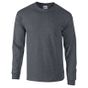 Gildan Adult T-Shirt Ultra-cotton Long Sleeve - dark_heather - 2XL