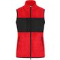 James&Nicholson Ladies´ Fleece Vest red/black