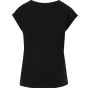 New Morning Studios Ladies regular extended shoulder tee black