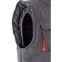 Velilla Gilet matelassé bicolore multipoches grey/orange