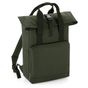 Bagbase Sac à dos avec rabat enroulable et double anses olive_green