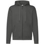 fruit of the loom Classic Hooded Sweat Jacket graphite_clair