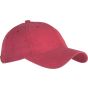 K-up Casquette Vintage - 6 panneaux red_washed