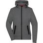 James&Nicholson Ladies´ Hooded Jacket dark_melange