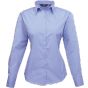 Premier Chemisier popeline à manches longues pour femme mid_blue