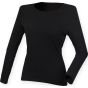 SF Clothing Women´s feel good long sleeved stretch T black