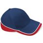 Beechfield Casquette de compétition Teamwear french_navy/classic_red/white