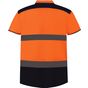 Yoko  Polo bicolore haute visibilité hi_vis_orange/navy