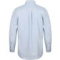 Henbury Men's classic long sleeved oxford shirt blue