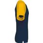 Kariban Baseball - T-shirt bicolore manches courtes navy/yellow