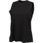 SF Clothing Women´s high neck slash armhole vest black