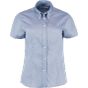 Kustom Kit Women's Premium Oxford Shirt Short Sleeve Light blue