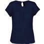 Kariban Blouse crêpe manches courtes femme deep_sea_blue