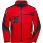 James&Nicholson Workwear Softshell Jacket -STRONG- red/black