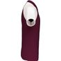 Kariban Polo Baseball bordeaux/l.g./white