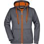 James&Nicholson Ladies' Doubleface Jacket carbon/orange