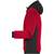 James&Nicholson Men´s Padded Hybrid Jacket red_melange/black