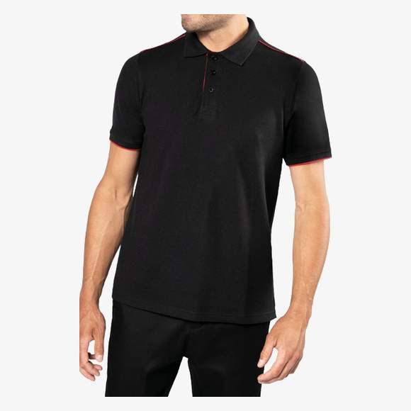 Polo DayToDay contrasté manches courtes homme WK-Designed-To-Work