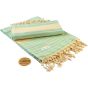 A&R Fouta Bodrum Hamamzz® Mint green / Cream