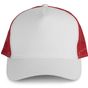 K-up Casquette Trucker - 5 panneaux white/red