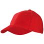 Myrtle Beach 6-Panel Raver Cap laminated signal_red