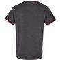 Build Your Brand Basic Men's Ringer Tee charcoal/cherry