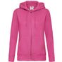 fruit of the loom Premium Hooded Sweat Jacket Lady-Fit fuchsia