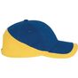 k-up Racing - casquette bicolore 6 panneaux royal_blue/yellow