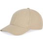 K-up Casquette en coton et polyester recyclés K-loop tracking-  6 panneaux beige