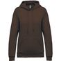 Kariban Sweat-shirt capuche femme  chocolate