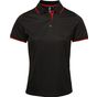 Premier Polo Coolchecker® contrasté pour femme black/red