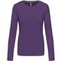 Kariban T-shirt col rond manches longues femme purple